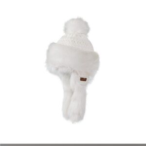 Made in Poland this is a trapper hat, quality winter headwear.